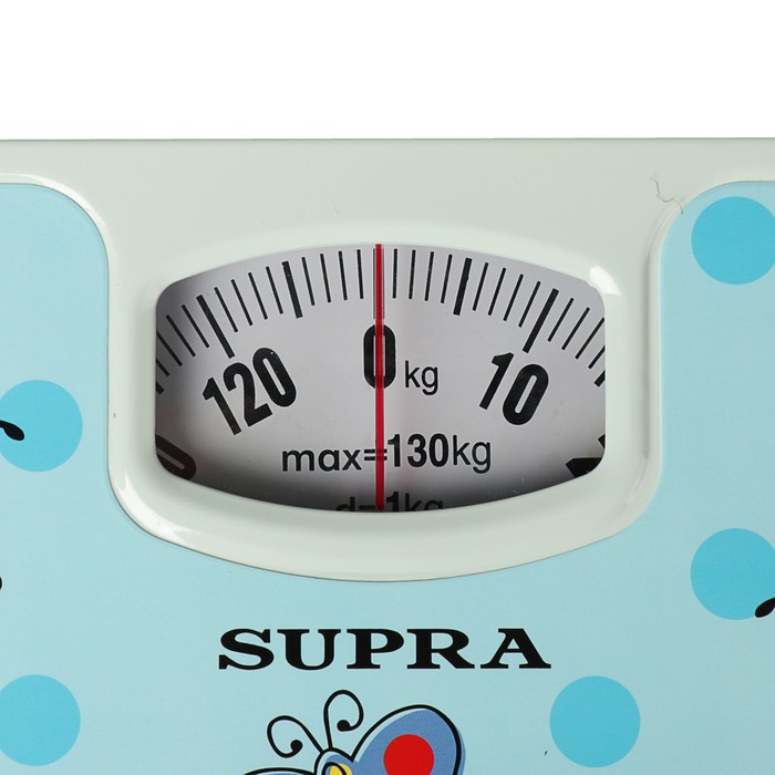 Весы напольные SUPRA BSS-4064, механические, до 130 кг, голубой