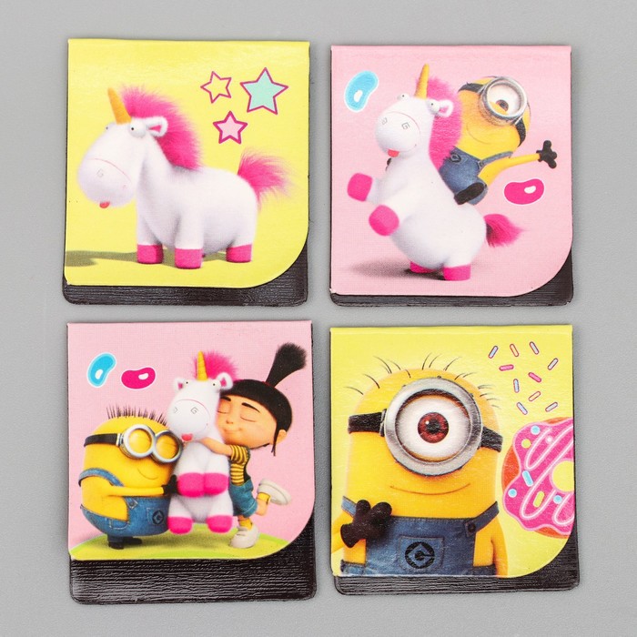 Открытка с 4 магнитными закладками "Верь в чудеса!" Гадкий Я