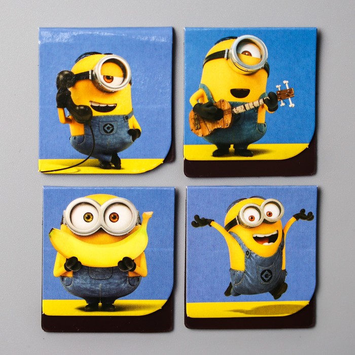 Открытка с 4 магнитными закладками "Миньоны" Гадкий Я