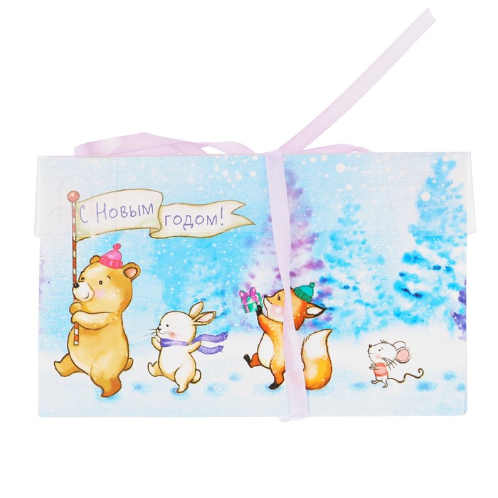 Коробка для капкейка «С Новым Годом!», 8 х 16 х 10 см