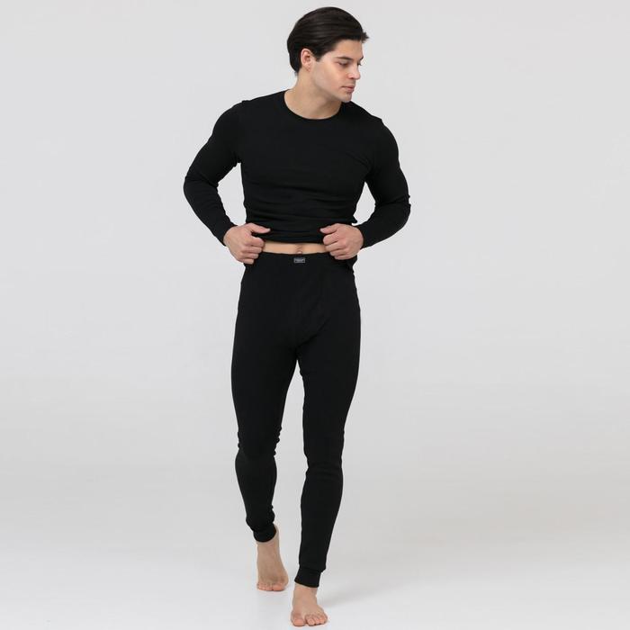 Кальсоны мужские "Термо" PMK-002 цвет чёрный, р-р 46, рост 182-188