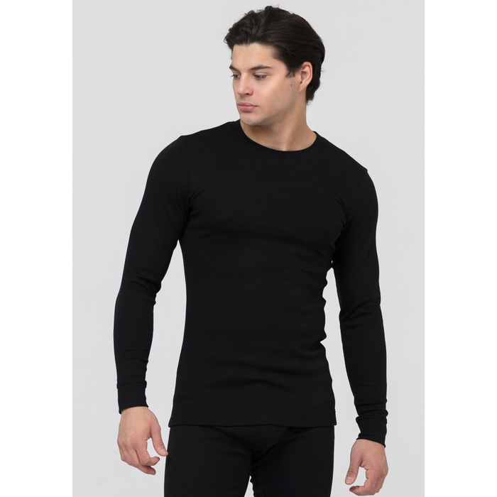 Джемпер мужской "Термо" PMF-001 цвет чёрный, размер 48