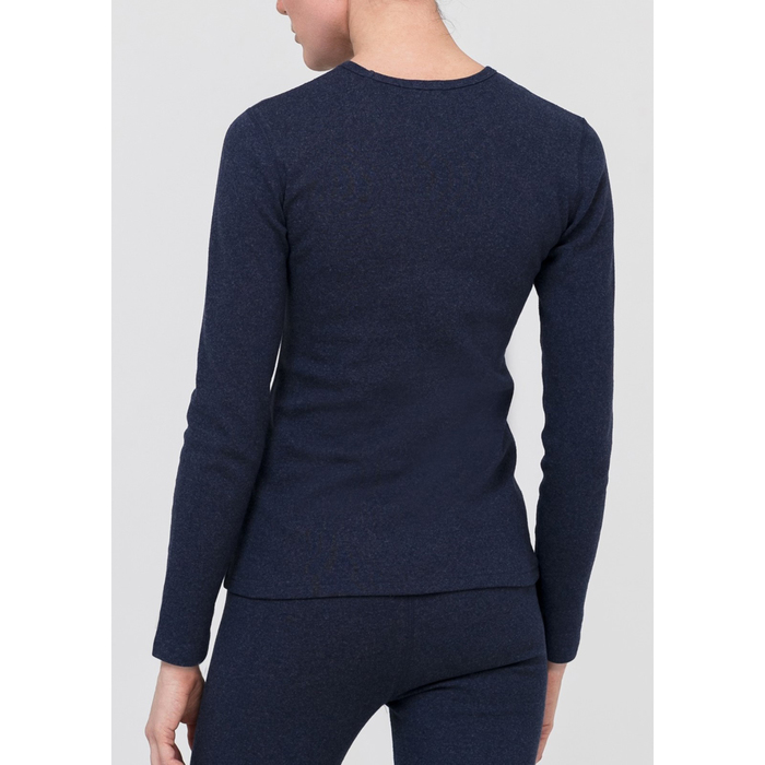 Джемпер женский "Термо" PDF-001 цвет чёрный меланж, размер 54