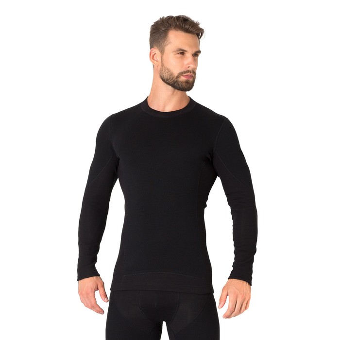 Джемпер мужской "Термо" PMF-010 цвет чёрный, размер 46
