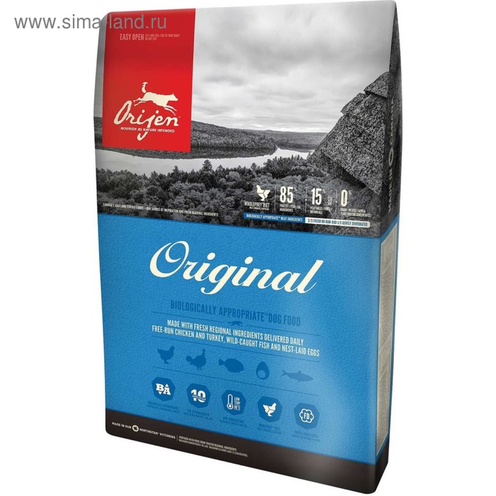 Сухой корм Orijen Original 85/15 для собак, 11,4 кг.