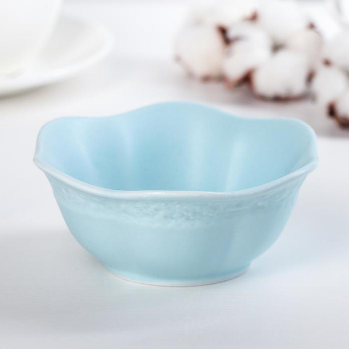 Миска 180 мл "Бабочка", цвет голубой