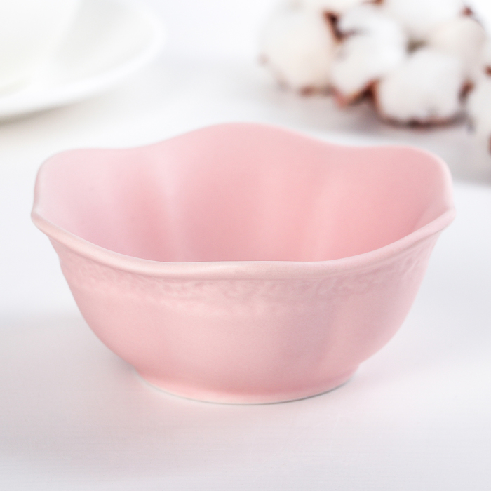 Миска 180 мл "Бабочка", цвет розовый