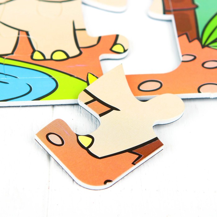 Магнитный пазл "Слон", 16 элементов