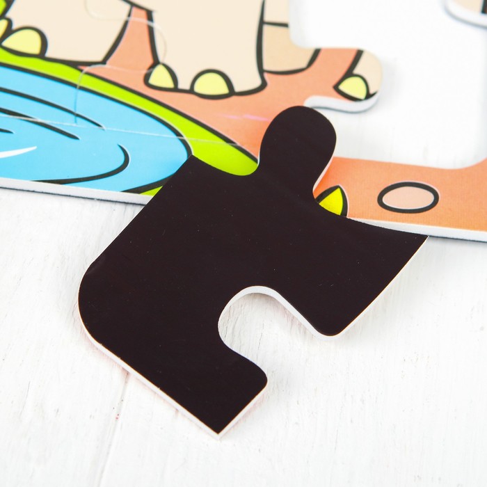 Магнитный пазл "Слон", 16 элементов