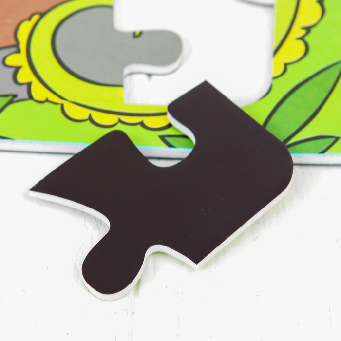 Магнитный пазл "Игуана", 16 элементов