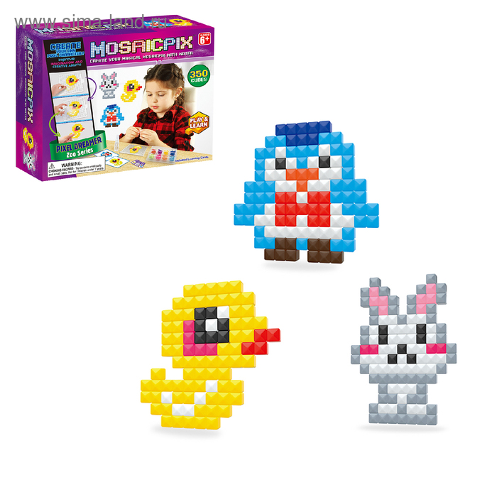 

Аквамозаика MOSAICPIX «Животные», 350 деталей