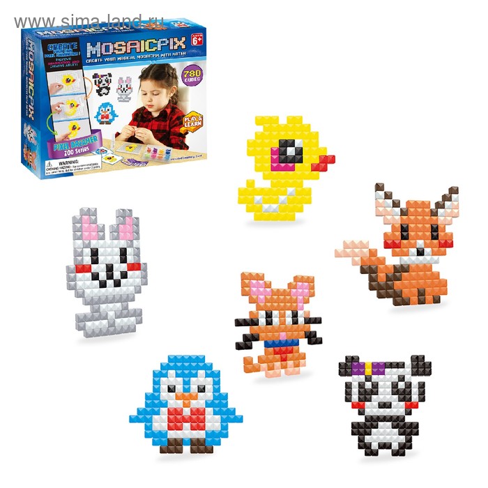 

Аквамозаика MOSAICPIX «Животные», 780 деталей