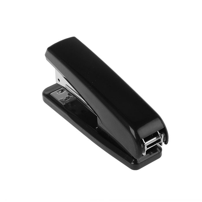 Степлер №24/6, 26/6 до 25 листов Erich Krause, черный, вмещает до 70 скоб, глубина закладки бумаги до 55мм