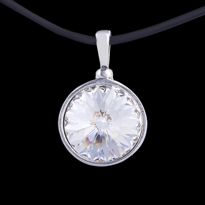 Кулон бижар "Увлечение", цвет белый в серебре