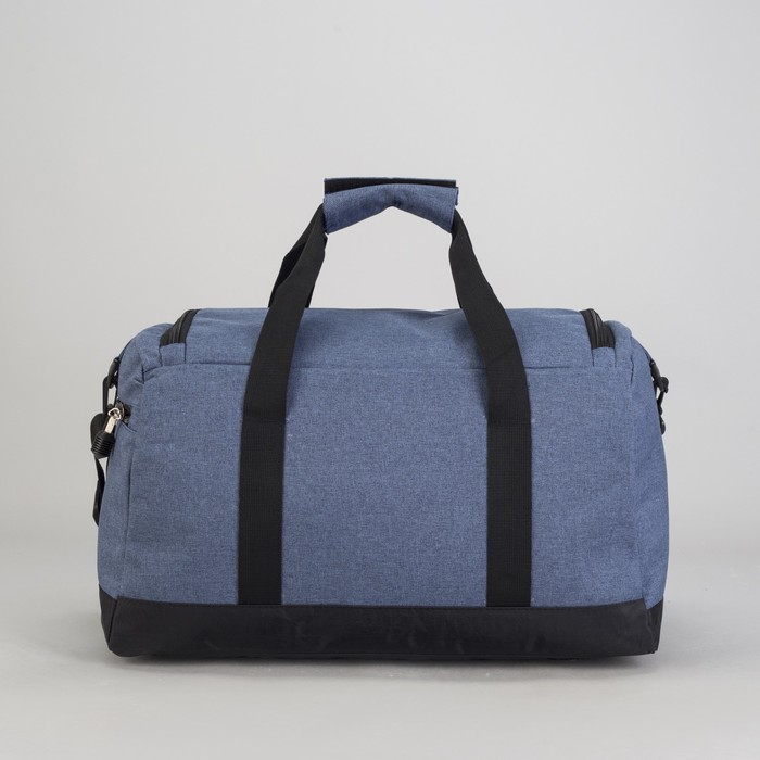 Сумка дорожная, отдел на молнии, 2 наружных кармана, цвет синий/джинса