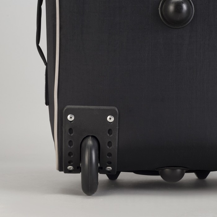 Чемодан "Красная машина", отдел на молнии, наружный карман, 2 колеса, цвет чёрный