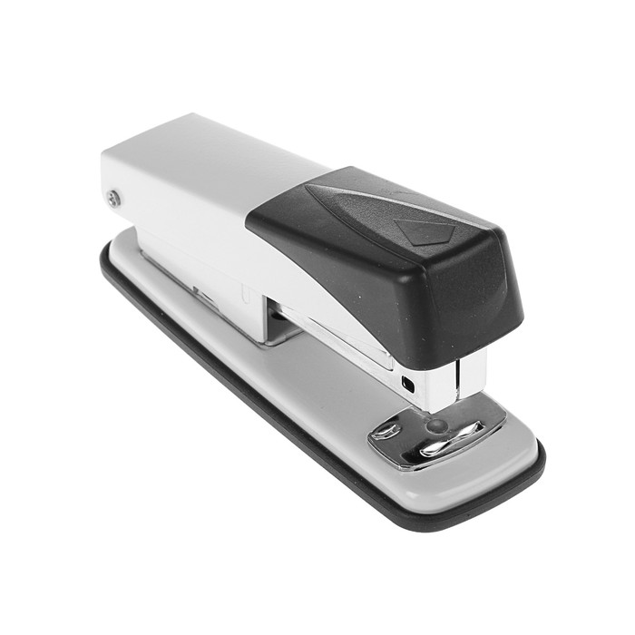 Степлер №24/6, 26/6 до 30 листов Erich Krause Quadro, вмещает до 90 скоб, глубина закладки бумаги до 50мм, микс