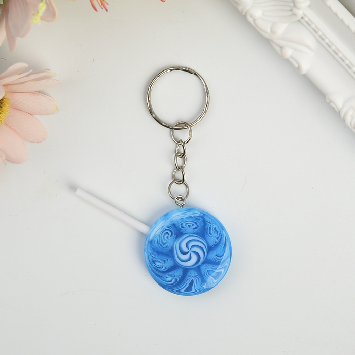 Брелок пластик "Леденец" МИКС 6,5х3 см