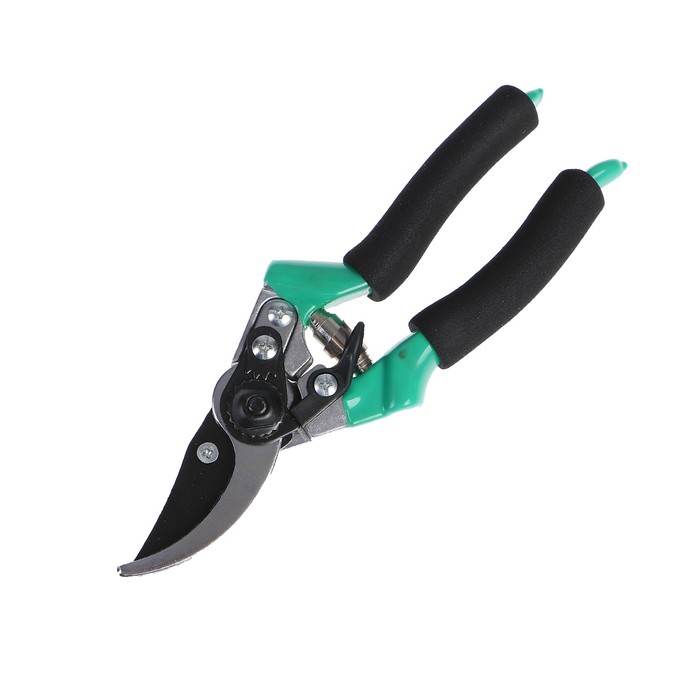 Секатор плоскостной, 8" (20 см), пластиковые ручки