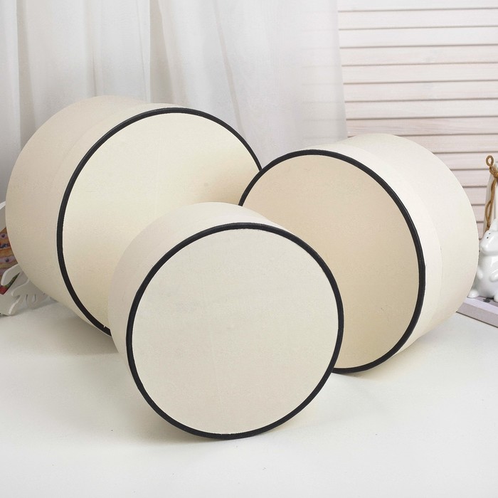 Набор коробок 3в1, белый, 27 х 27 х 15 - 21 х 21 х 11 см