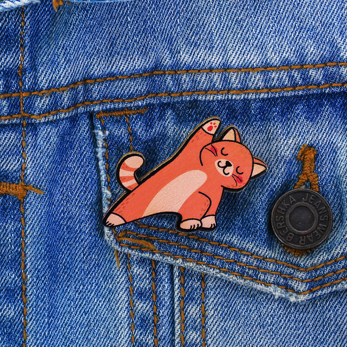 Значок антистресс с раскраской "Котик"