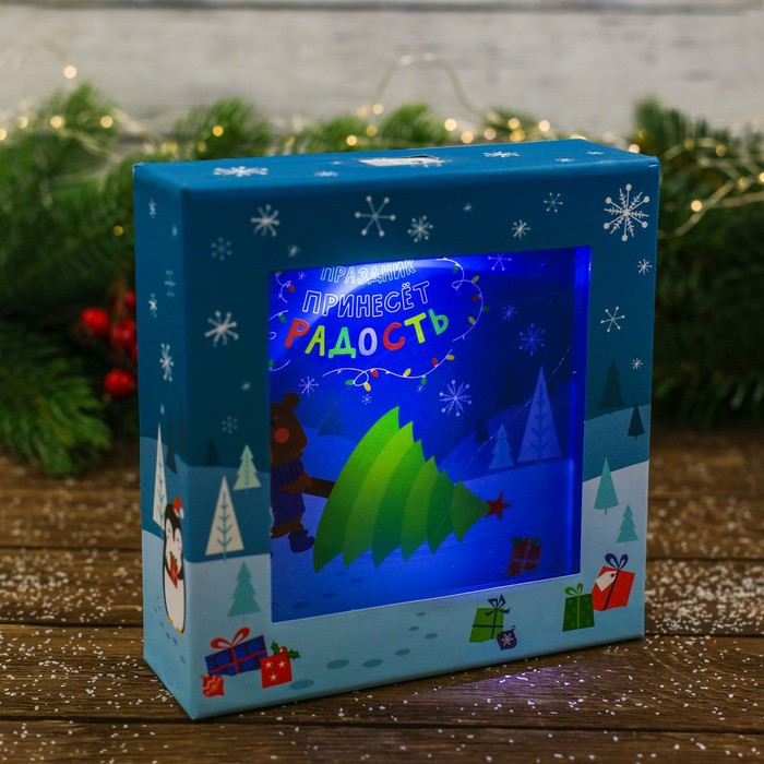 Светильник ночник "Весёлого Нового года"