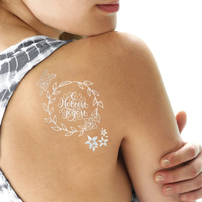 Новогодние тату "Зимние узоры"