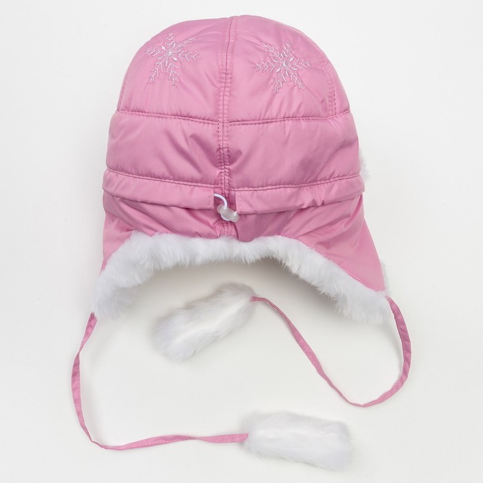 Шапка для девочки, размер 54 см, цвет розовый