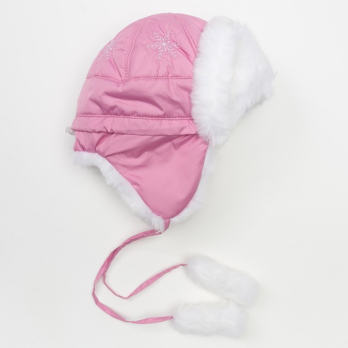 Шапка для девочки, размер 54 см, цвет розовый