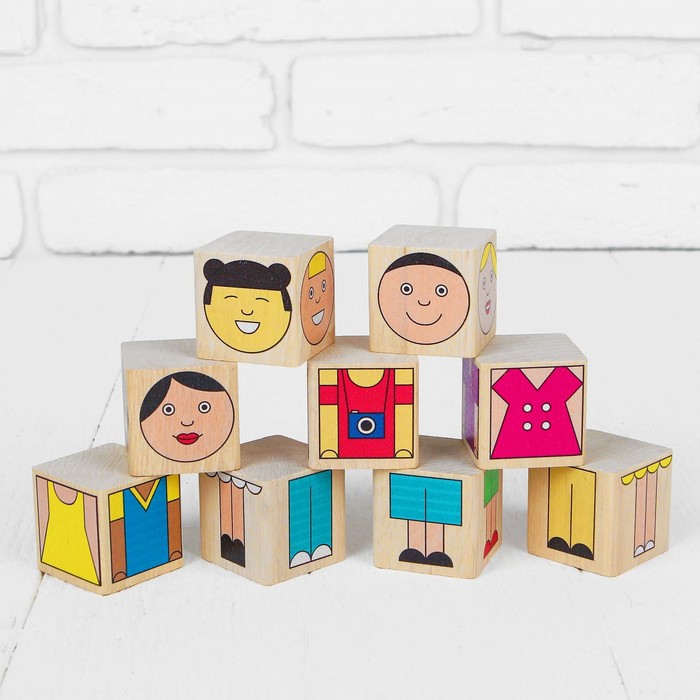 Кубики "Смешные человечки"