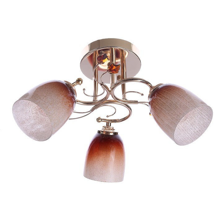 Люстра "Леони" 3x60Вт E27 золото