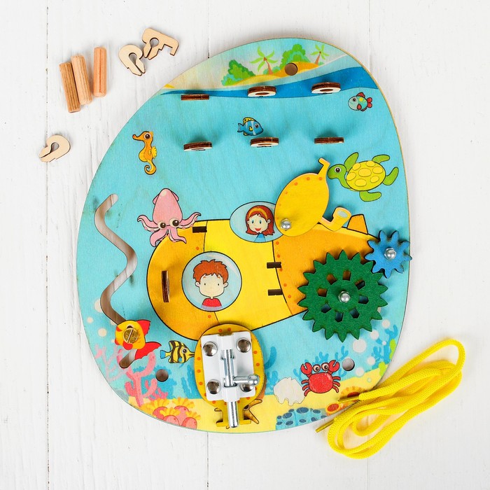 Развивающая доска "Аква-Бизи", вид упаковки: термоусадочная плёнка