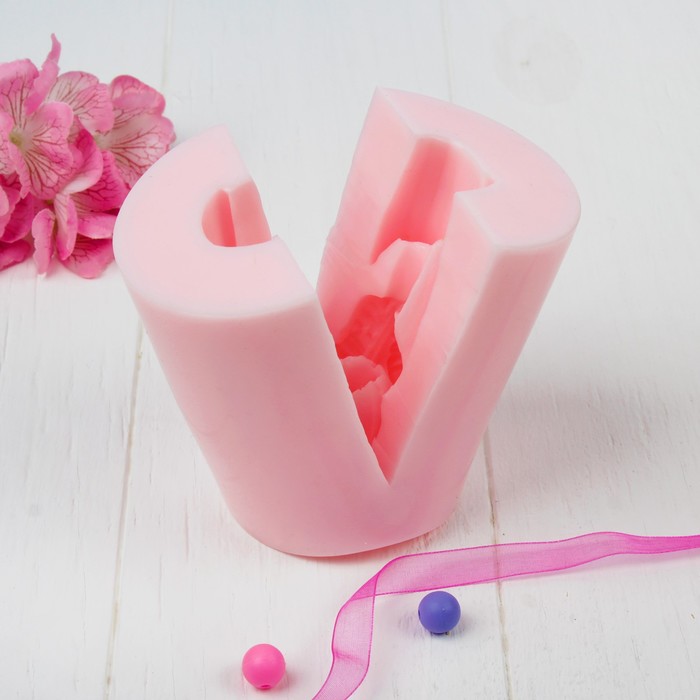 Силиконовая форма для мыла "Тюльпан на стебле"