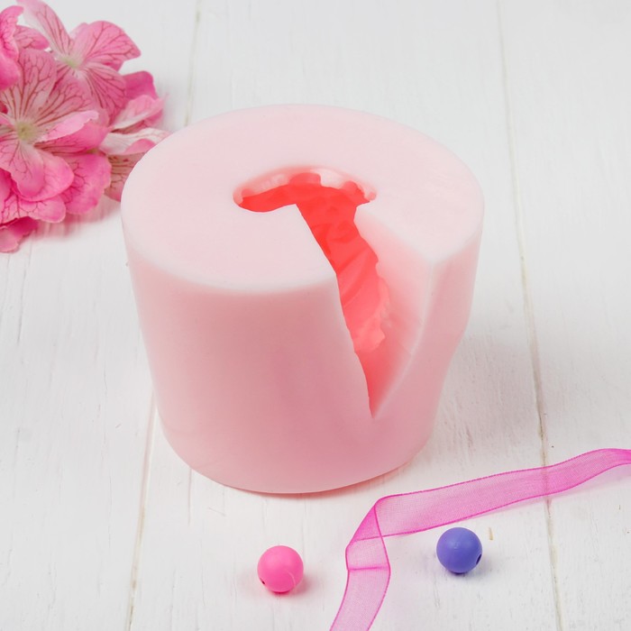 Силиконовая форма для мыла "Шар на елку лесной"