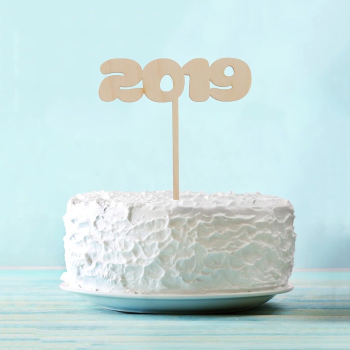 Топпер "2019",12х17 см