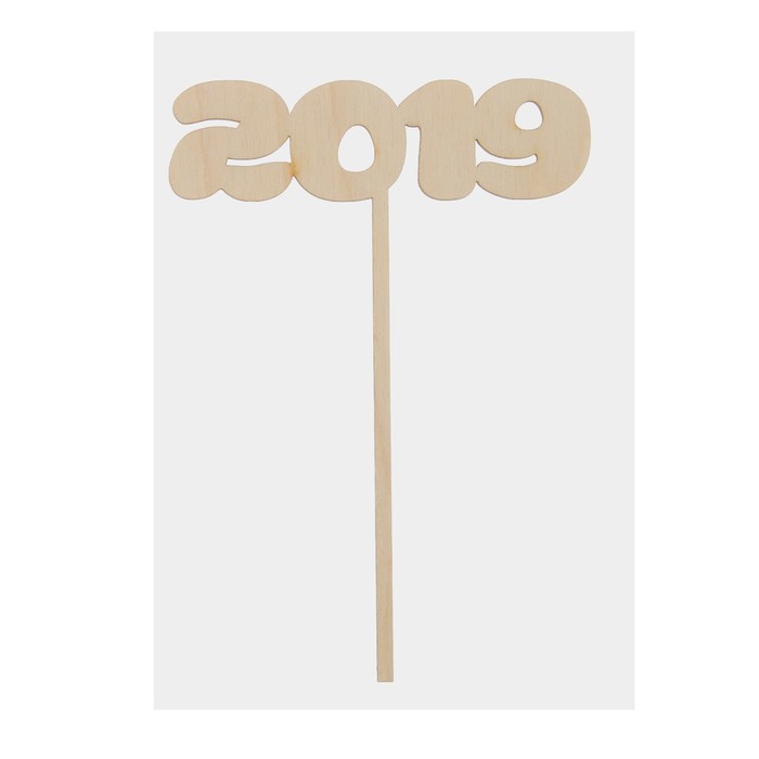 Топпер "2019",12х17 см