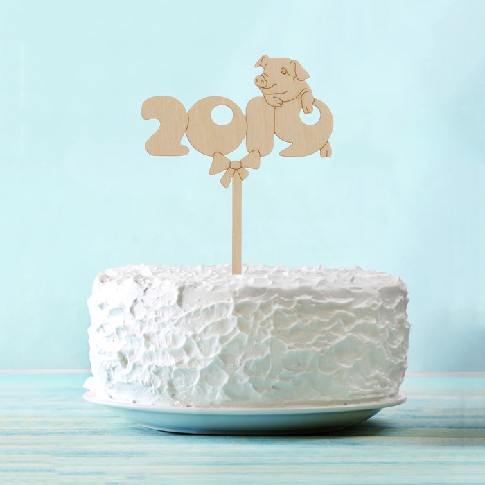 Топпер "2019", 9х17 см