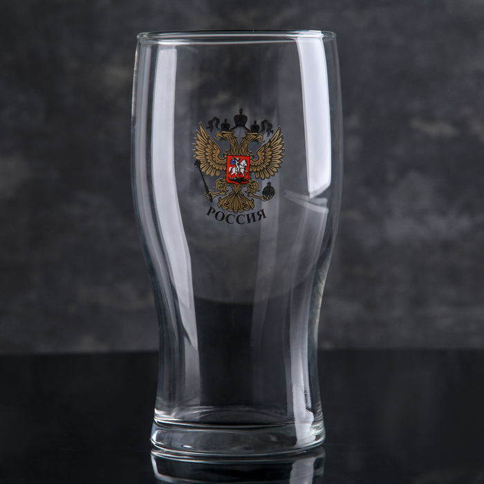 Бокал для пива 500 мл "Герб России"