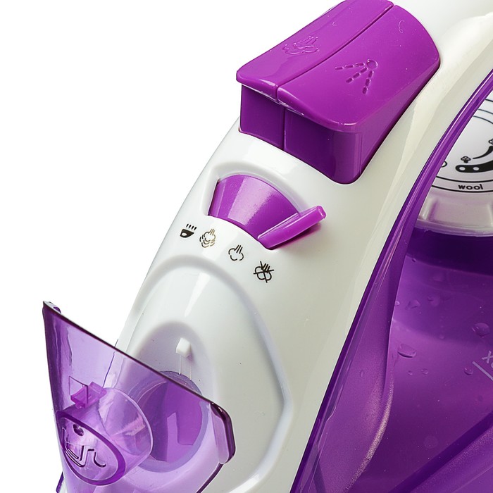 Утюг Sinbo SSI 6618, 2200 Вт, керамическое покрытие, подача пара, фиолетовый