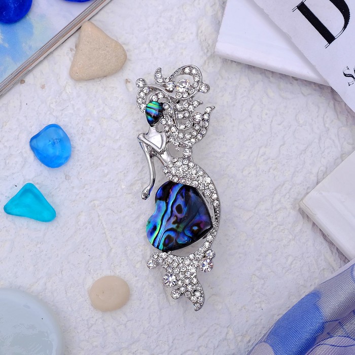 Брошь "Галиотис" русалка