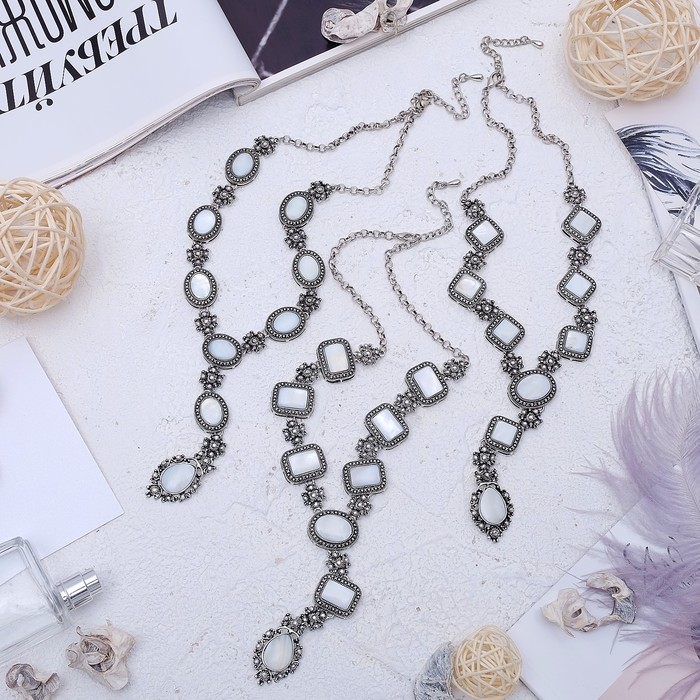 Кулон великолепный век "Перламутр", форма МИКС