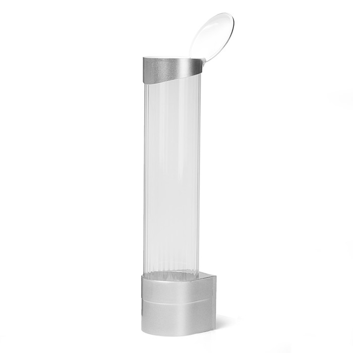 Стаканодержатель CH-1, крепленеи на шурупах, 100 стаканчиков, серебристый