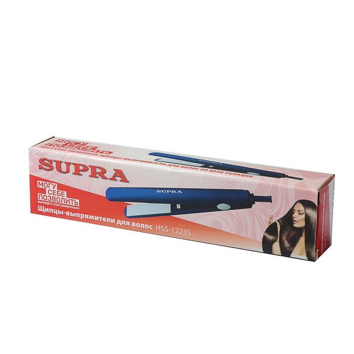 Выпрямитель SUPRA HSS-1223S, 20 Вт, керамическое покрытие, синий