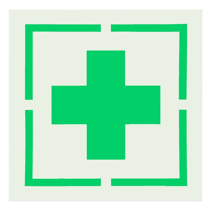 Трафарет 20 х 20 см "Аптечка первой медицинской помощи"