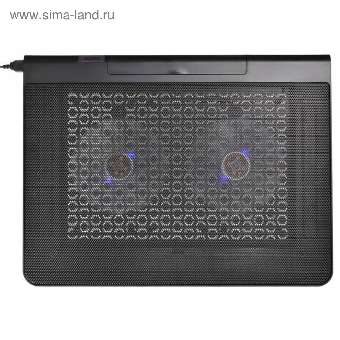Подставка для ноутбука Buro BU-LCP170-B214 17 2xUSB 2x 140ммFAN черная подставка для ноутбука buro bu lcp156 b214 15 6358x270x21мм 1xusb 2x 140ммfan 597г металлическая сетка