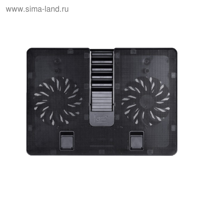 Подставка для ноутбука Deepcool U PAL (U-PAL) 15.6 26.3дБ 1xUSB 2x 140ммFAN ABS черная