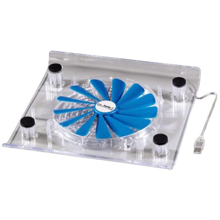 Подставка для ноутбука Hama MaxiNB17 (00039689) 17.3" 1x 220ммFAN прозрачная