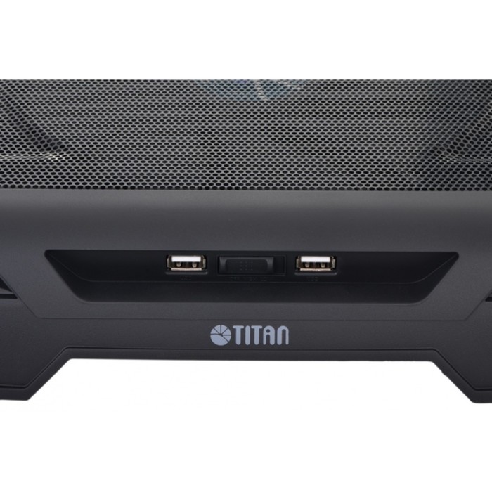 Подставка для ноутбука Titan TTC-G25T/B2 17" 20дБ 2xUSB 1x 200ммFAN черная