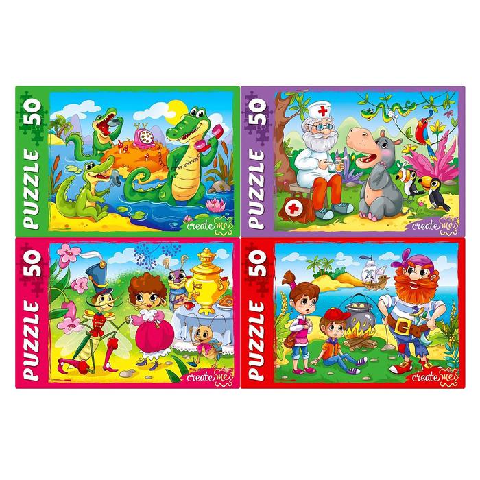 Пазл "Интересные истории", 50 элементов, МИКС