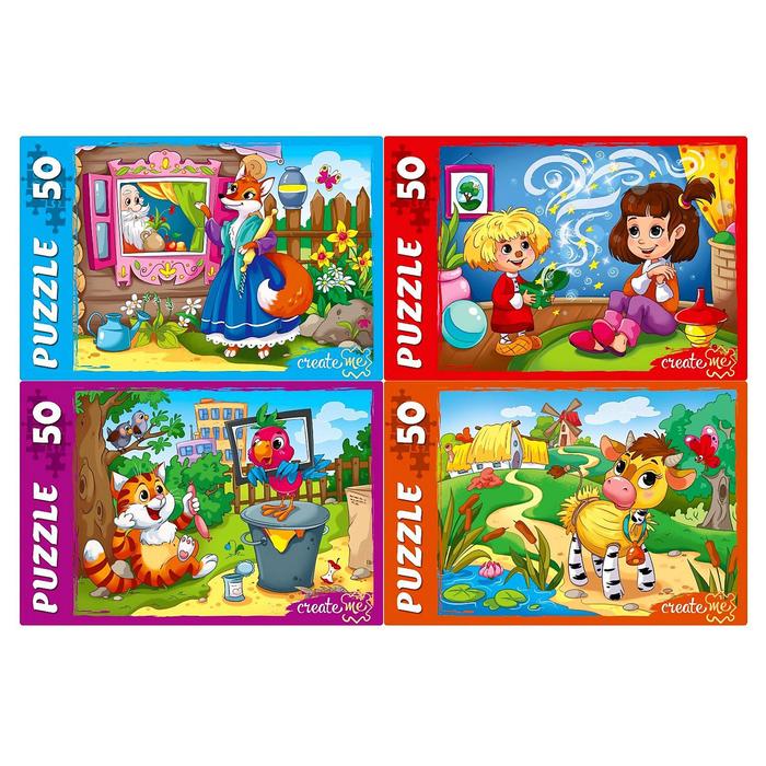 Пазл "Забавные истории", 50 элементов, МИКС